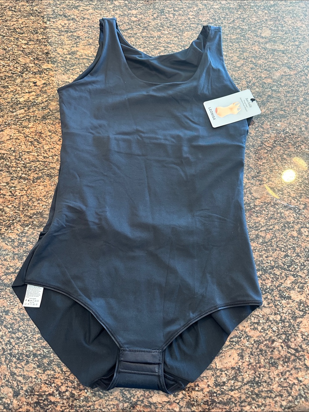 Leonisa Bare Bodly Shaper Leotard Bodysuit Sz L NWT